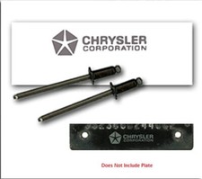 Mopar Dodge Plymouth 1968-1974 Factory Exact VIN Plate Restoration Kit  picture