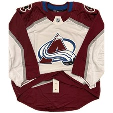 NEW Adidas Mic Team Issue Authentic Colorado Avalanche GOALIE Road Jersey 58G picture