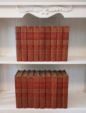 Antique 1898 The Works of Robert Louis Stevenson 18 Vol Set Scribners Gilt Top picture