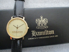 VINTAGE HAMILTON/ARTCRAFT INTERGRAPH AWARD WATCH 8476-SWISS 7J ETA MOVT-NEW BATT picture