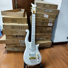 U.S. spot Prince Cloud Style White Electric Guitar Gold Hardware Solid Body picture