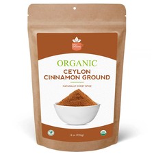 Spicy Organic Ceylon Cinnamon Ground Powder 8 oz | USDA Organic picture