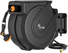 Retractable Garden Hose Reel - 5/8In X 100Ft Heavy Duty Wall Mounted Hose Reel picture
