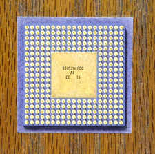Vintage Intel i486 Overdrive CPU Plaque Clock Corporate Employee Award 1999 RARE picture