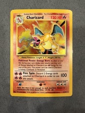 Charizard Full Holo 4/102 Pokemon Base Set Unlimited LP picture