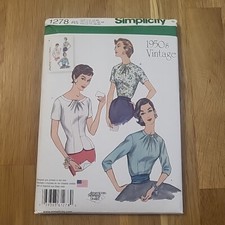 Simplicity 1278 Women's Sewing Pattern Sizes 14-22 Uncut Factory Folds OOP picture