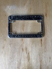 Vintage Harley Davidson of Rocklin California License Plate Frame Knucklehead  picture