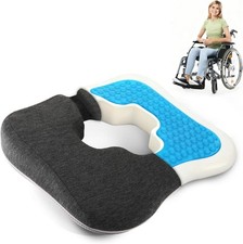 🪑💙 Gel Wheelchair Cushion Pressure Relief Seat Pad for Long Sitting Comfort picture