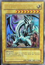 2002 Blue-Eyes White Dragon LOB-001 1st ED Ultra Rare YuGiOh Asian English Holo picture