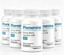 Phenemine37.5 Fast Fat Burner Weight Loss Appetite Suppressant 60ct 1-5 pack US picture