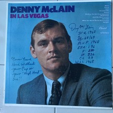 Vintage 1969 Detroit Tigers Denny McLain Record Album • Signed w/inscriptions picture