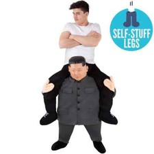 Kim Jong Un Piggyback Costume Korean President Dictator Ride On Halloween picture