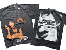 Pulp Fiction T Shirt Size L 90s Vintage Style Black Faded Single Stitch REPRINT picture