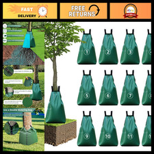 12 Pack Heavy Duty 20 Gallon Tree Watering Bags - Slow Release Irrigation, Reusa picture