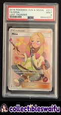 Mina #211 Full Art Lost Thunder 2018 Pokemon PSA 9 MINT picture