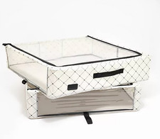 Periea Large Slim Storage Boxes with Gliders 2-Pack picture