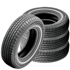 4 Milestar MS775 P175/80R13 86S Tire White Side Wall Classic Vintage All Season picture