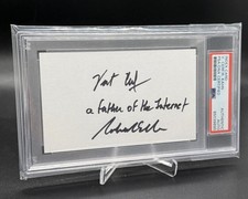 Vint Cerf & Bob Kahn Autograph PSA/DNA Creators of The Internet Dual Auto picture