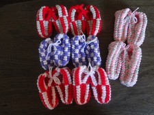 8--Karen's Handmade Knitted Slippers For Twins picture