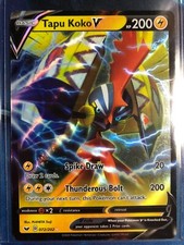 Pokémon Tapu Koko V 072/202 SSH Sword & Shield NM picture