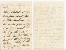 1800s Antique Letter Gas Company Corruption Fraud Mr Milne Louth Hull UK picture