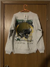 Vtg 1990's Notre Dame Fighting Irish Sweatshirt TNT Size L New w/ Tags Navy/Blue picture