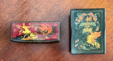 Vintage Russian Lacquer Boxes, Lot of (2) picture