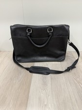 Tusting For Levenger Marston Brief Bag Black VGUC picture
