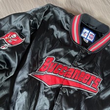 Tampa Bay Buccaneers Vintage Logo Athletic Jacket Size 2XL Padded Bomber WARM picture