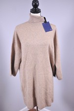 NWT Pomander Place Tuckernuck Vivianne Turtleneck Sweater Dress Beige Women's M picture