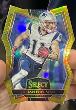 2016 Panini Select Julian Edelman Gold Prizm /10 Premier Die Cut Patriots #132 picture