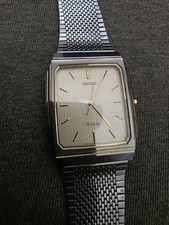 [N MINT] Seiko Dolce 9531-5160 Silver Tangsten Qz Watch New Battery From JAPAN picture