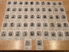 Antique 1897 Cincinnati Game Co. Authors Playing Card Deck 52 Cards Rare picture