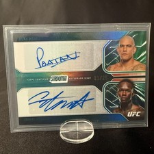Topps Stadium Club UFC 2026 Pereira/Adesanya Dual Auto #03/25 DA - PA picture