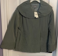 J. Jill Jacket, Embroidered, Women’s Size M, Green (NWT) picture