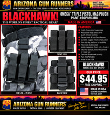 BLACKHAWK Omega Triple Pistol Mag Pouch Talon-Flex Black 56PMK3BK NOSTactical picture