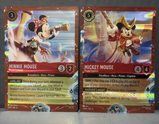 Disney Cruise Exclusive Lorcana P3 Mickey Minnie Mouse Promo Foil Cards EN6 picture