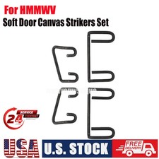 Set of 4 For HMMW V Soft Door Canvas Strikers - Left Right Front Rear Catch picture