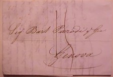 ITALY PALMERO 1840 TO GENOVA picture