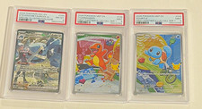 Pokemon TCG PSA 3-Card Lot SIR Stevens Metagross ex + Charmander + Squirtle picture