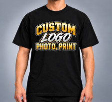 Custom T-Shirt – Center Logo, Photo, or Text Printing picture