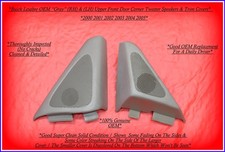 2000‑2005 Buick LeSabre OEM Gray Tweeter Speakers & Door Corner Trim Covers picture