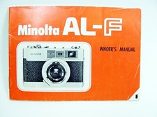 Minolta AL-F OWNER's Manual | 25pg | 1967 | Pics & Text | $13 | picture