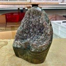 9.01LB  High quality rare colored bluestone gummy crystal cave specimen picture