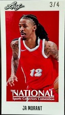 2026 Leaf The National Sports Convention Ja Morant Mini 3/4 NSCC picture