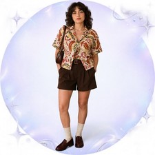 Vintage Giovelli Abstract Geometric Button-Up Shirt picture