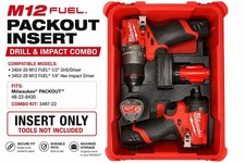 Milwaukee M12 Drill & Impact Organizer Insert for Packout Compact (3404 & 3453) picture