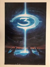 HALO 3,  AUTHENTIC LICENSED 2007 MICROSOFT XBOX 360  POSTER picture