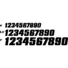 Hardline Products Db7120b-Kit Numberlabelset, Vinyl, 7Inh, 5Inw, Pk120 picture