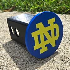 Notre Dame 2 Inch Standard Receiver Hitch Cover. picture